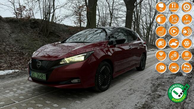 Nissan Leaf max wersja bateria 62kWh 25 tyskm moc 217KM jedyny taki okazja gwaranc