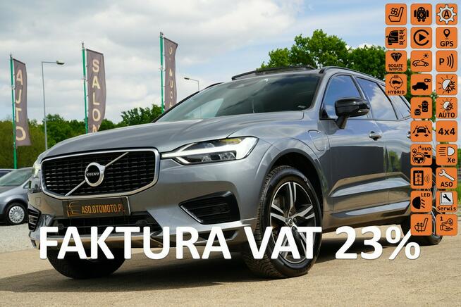 Volvo XC 60 R-DESIGN panorama 4x4 ful led SKÓRA kamera BOWERS masaze wentylacja