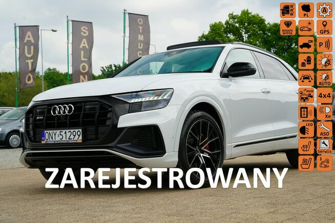 Audi SQ8 MASAZE pneumatyka WENTYLACJA 4 kamery skóra PANORAMA matrix MAX OPCJA