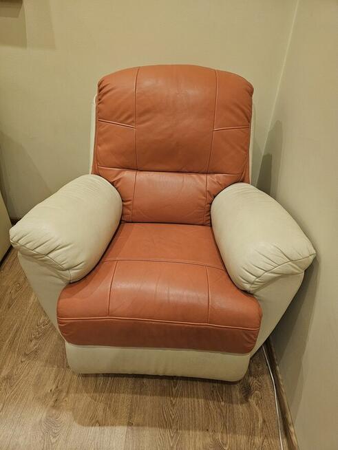 Komplet wypoczynkowy skórzany z funkcją relaks – 3+2+1