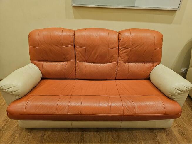 Komplet wypoczynkowy skórzany z funkcją relaks – 3+2+1