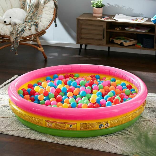 Tęczowy basenik dla dzieci Intex 57422NP 147x33 cm