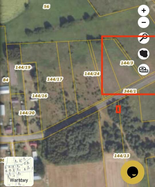 Działka rolno - budowlana 3000m2 gm. Narew, Gradoczno