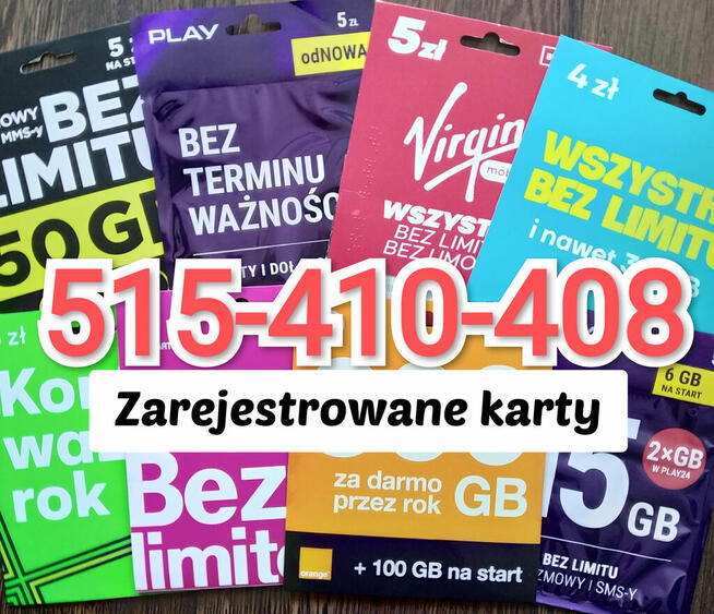 Aktywne ZAREJESTROWANE KARTY SIM Zagraniczne karty sim