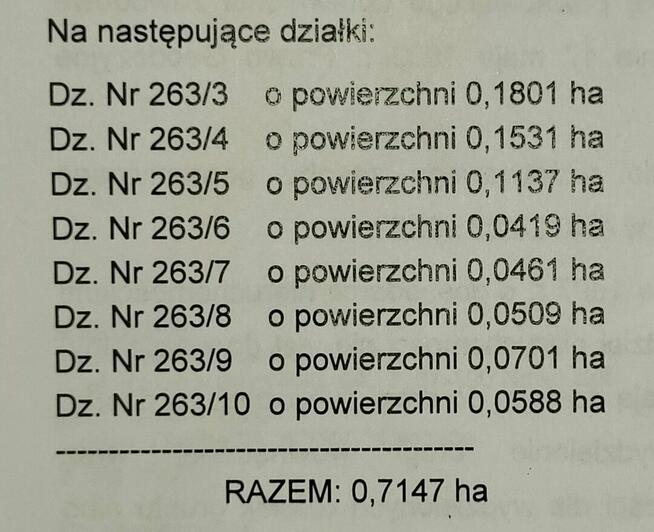 Działki budowlane Janowiec Gmina Małomice koło Chichy Żagań