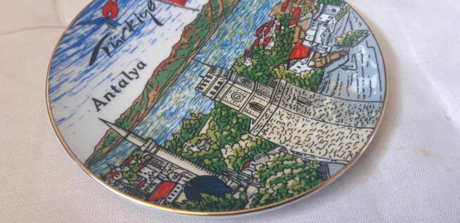 Souvenir z grafiką Turcja Antalya/ Talerz ozdobny