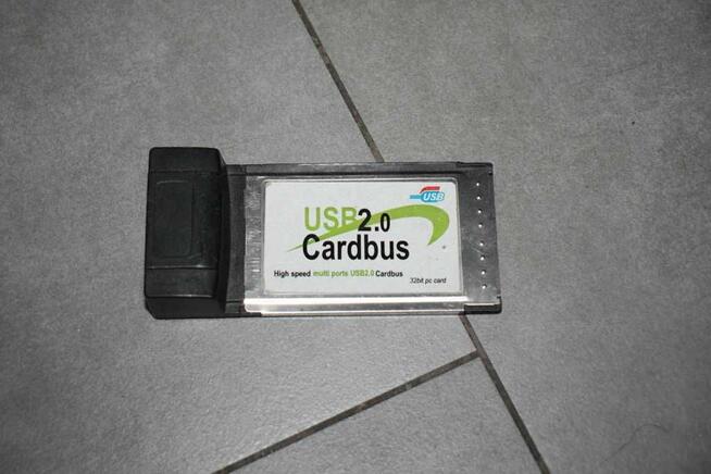 Kontroler Cardbus PCMCIA do USB 2.0 x4