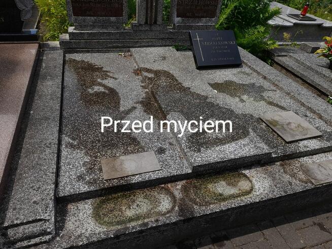 MYCIE POMNIKÓW ORAZ RENOWACJA LITER NA TABLICACH NAGROBNYCH.
