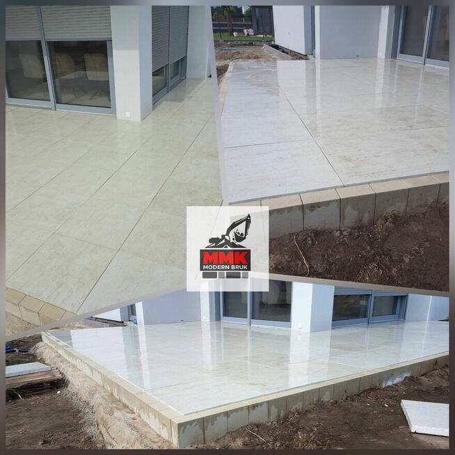 Układanie kostki brukowej, Brukarstwo, Tarasy, Schody, Alejki