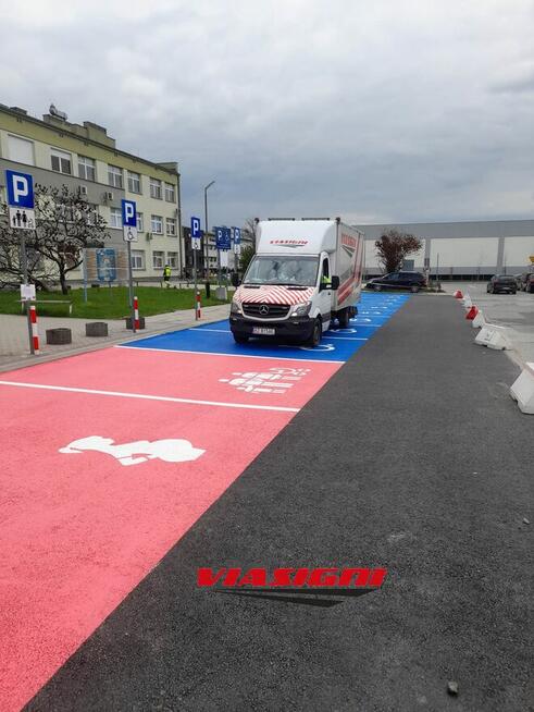 Malowanie oznakowania poziomego obiekty przemysłowe przestrz