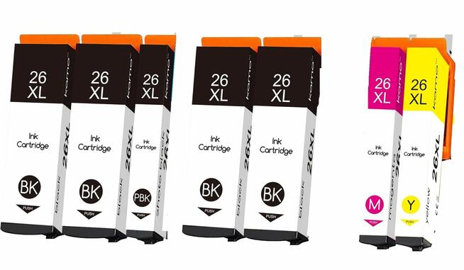 7x TUSZ 26XL Epson T2621 XL XP510 XP600 XP605 XP610