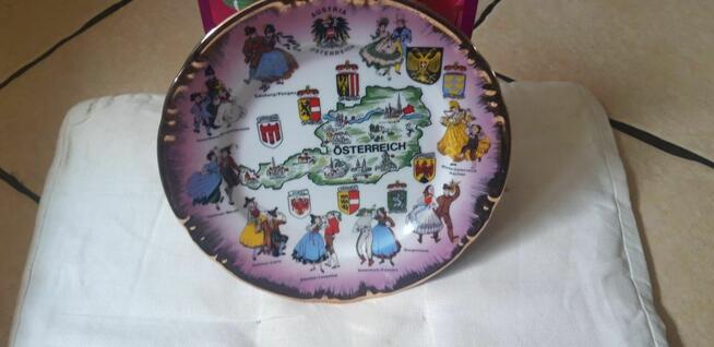 Kolekcjonerskie talerze z różnych krajów Oryginalne