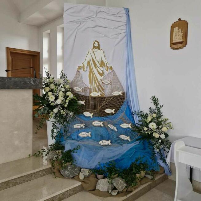 Postać Pana Jezusa dekoracja Pierwsza Komunia