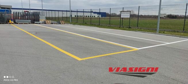 Malowanie oznakowania poziomego obiekty przemysłowe przestrz