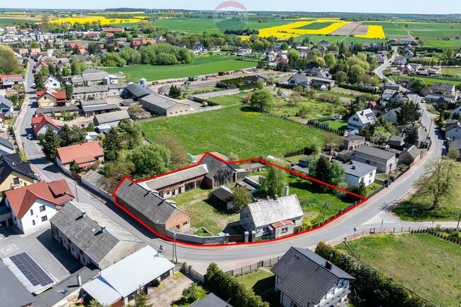 Dom z zabudowaniami gospodarczymi, duża działka