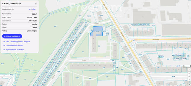 Działka inwestycyjna mieszkalna / usługowa