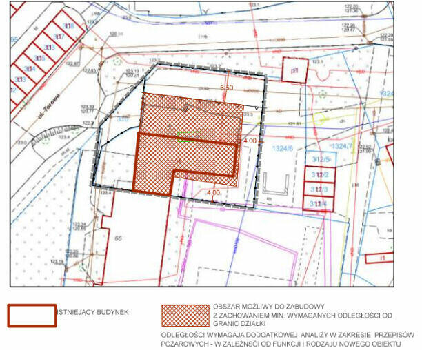 Działka inwestycyjna mieszkalna / usługowa