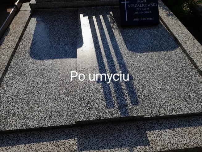 MYCIE POMNIKÓW ORAZ RENOWACJA LITER NA TABLICACH NAGROBNYCH.