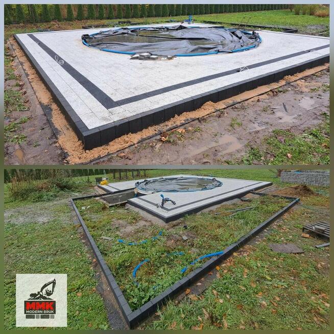 Układanie kostki brukowej, Brukarstwo, Tarasy, Schody, Alejki