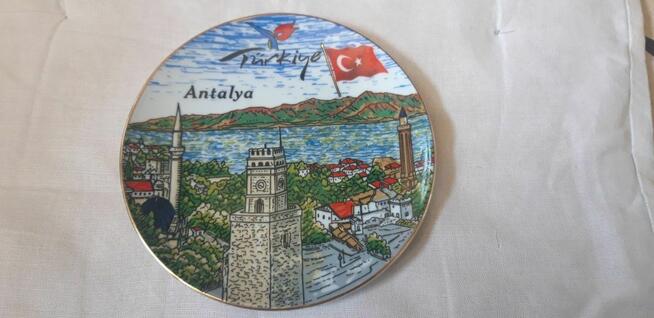 Souvenir z grafiką Turcja Antalya/ Talerz ozdobny