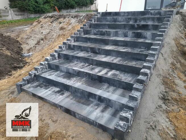 Układanie kostki brukowej, Brukarstwo, Tarasy, Schody, Alejki