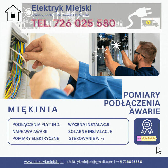 Podłączenie płyt indukcyjnch we Wrocławiu - Elektryk pomiary
