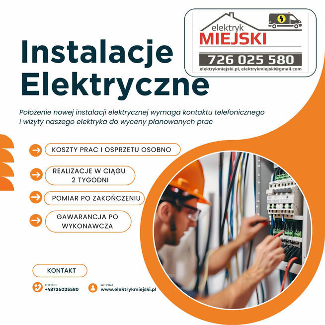 Instalacja elektryczna i pomiary - Elektryk Wrocław