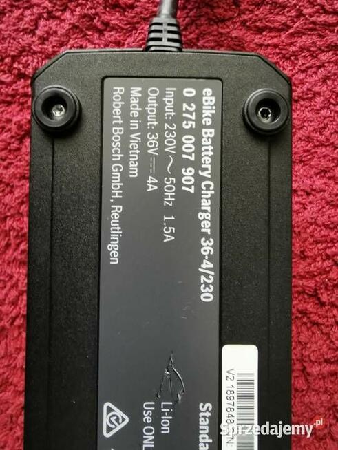 Ładowarka Bosch STANDARD 4A 36V do roweru JAK NOWA