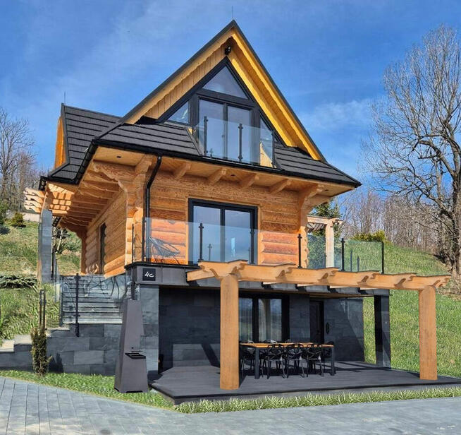 luksusowy dom ze strefą spa, z widokiem na Tatry