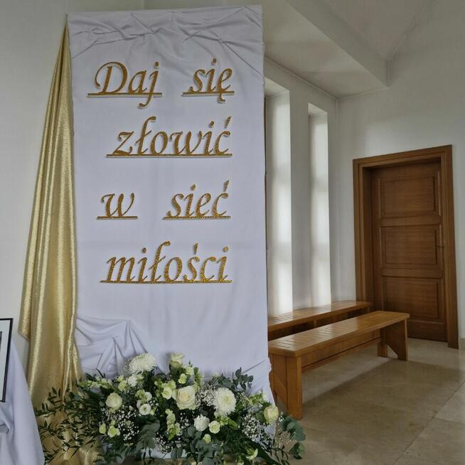 Postać Pana Jezusa dekoracja Pierwsza Komunia