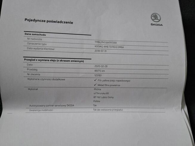 Skoda Kodiaq bez wkładu finansowego