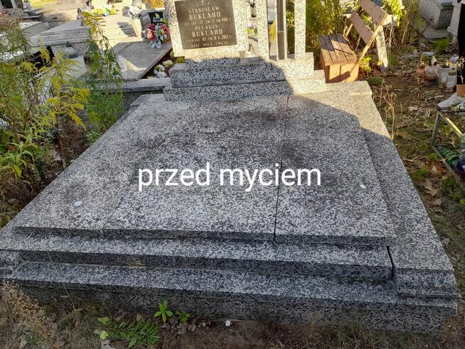 MYCIE POMNIKÓW ORAZ RENOWACJA LITER NA TABLICACH NAGROBNYCH.