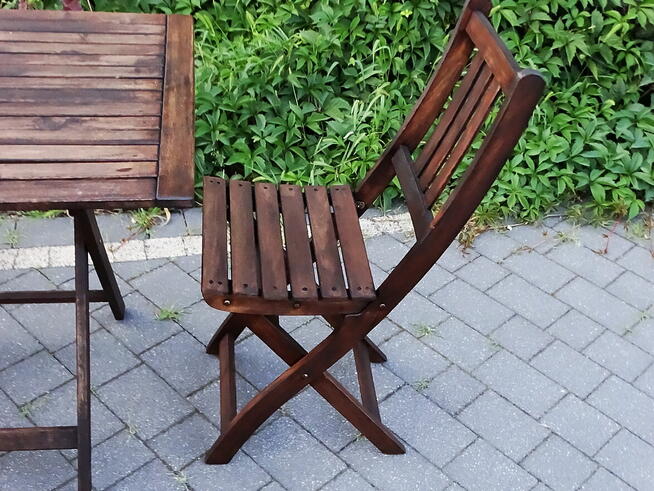 Zestaw mebli ogrodowych drewno 4 elementy.