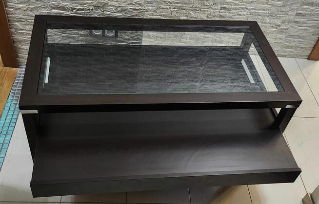 Stolik kawowy Red aple, ława ze schowkiem