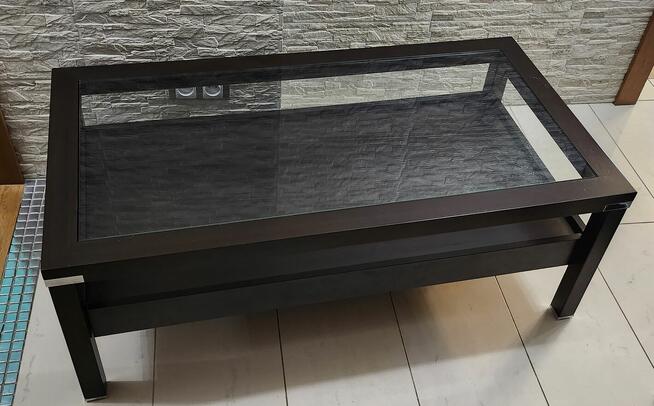 Stolik kawowy Red aple, ława ze schowkiem