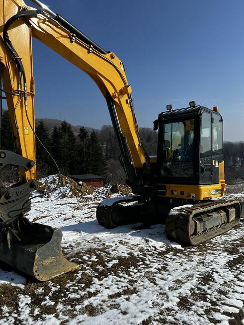 Prace ziemne spycharka gąsienicowa/koparka gąsienicowa/pozio