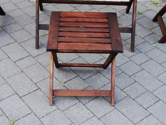 Zestaw mebli ogrodowych drewno 4 elementy.