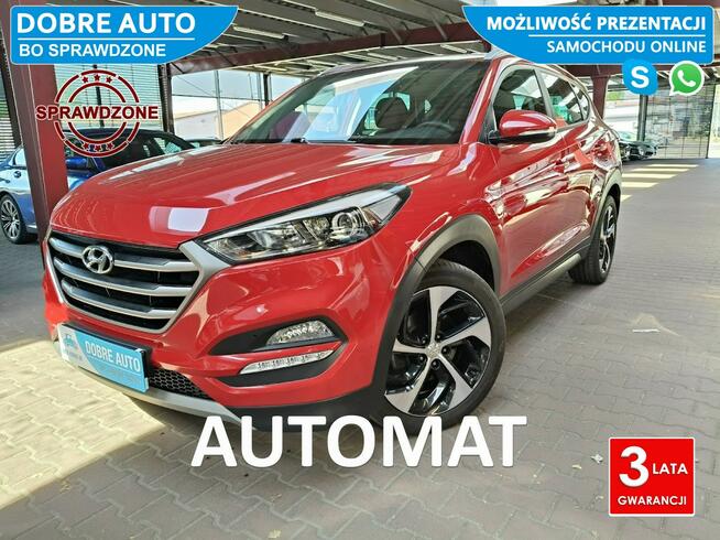 Hyundai Tucson 1.6 177KM 4x4 Automat, Kamera, Navi, Martwe Pole,GrzaneFotele/Kierown.