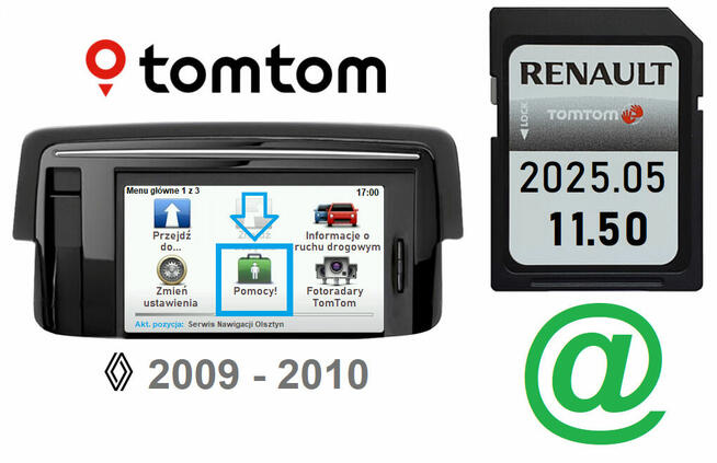 Mapa Renault 2025.05 Carminat TomTom 1150 Scenic Laguna Clio