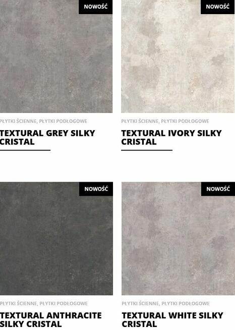 gres 60x60 60x120 120x120 120x280 textural silky cristal pół