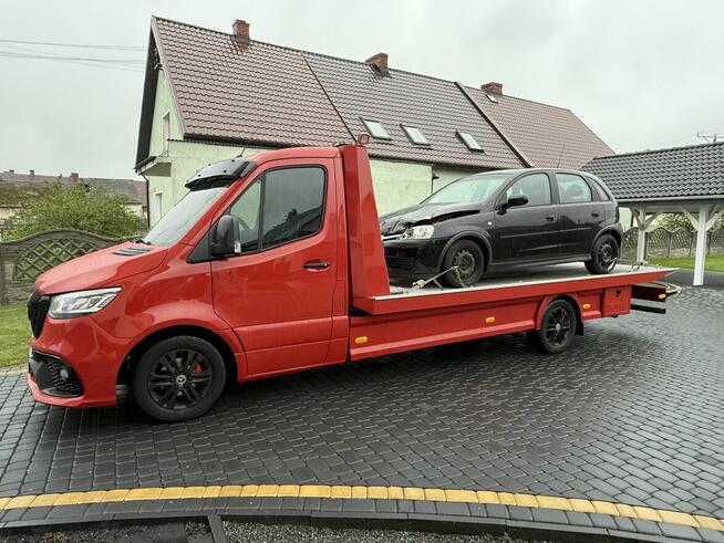 Laweta Holowanie Autostrada A4 Transport maszyn pomocdrogowa