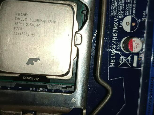 Płyta zestał z kartą graficzną i procesorem