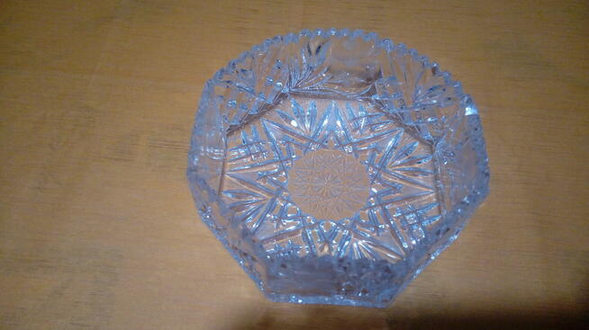 Miska kryształowa ośmioramienna