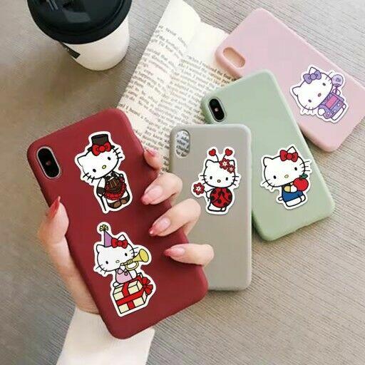 Naklejki modne sanrio hello kitty mocne wodoodporne XL 50 sz