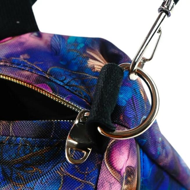 Torbo Plecak Damski 2w1 - Chabrowe Kwiaty