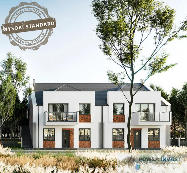 Bliźniak w zielonej okolicy, 120 m2 ogródek