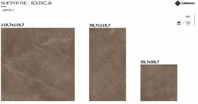 gres 60x60 60x120 120x120 softstone matowy gat.1 cerrad