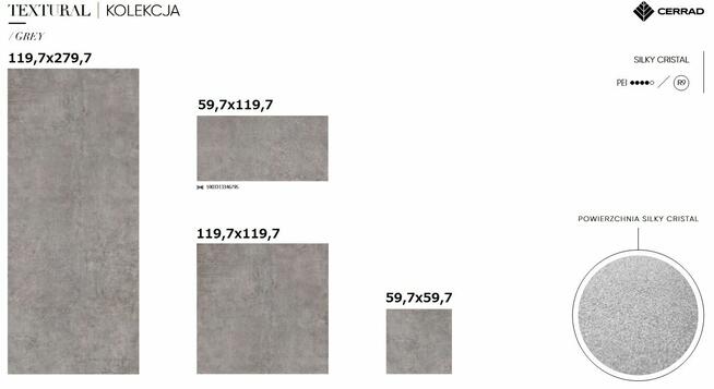 gres 60x60 60x120 120x120 120x280 textural silky cristal pół