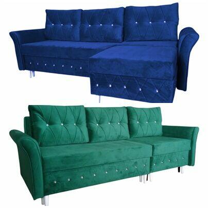 HIT 2w1 Narożnik w SOFiE Glamoru rozkładany do spania