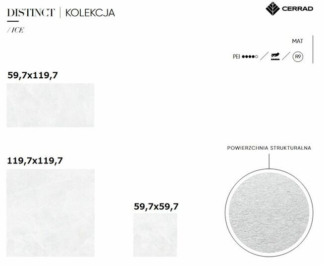 gres 60x60 60x120 120x120 distinct matowy cerrad